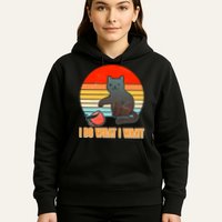 I Do What I Want Bad Cat Hoodie