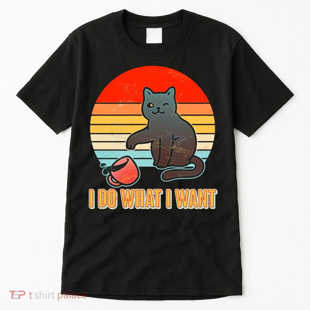 I Do What I Want Bad Cat Tall T-Shirt