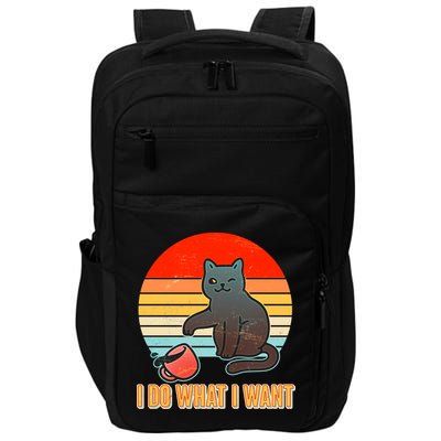 I Do What I Want Bad Cat Impact Tech Backpack