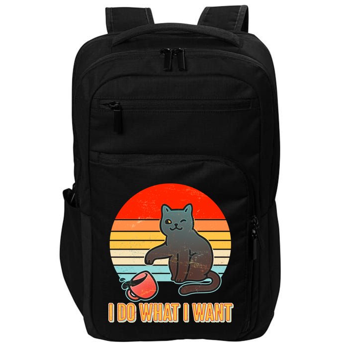 I Do What I Want Bad Cat Impact Tech Backpack