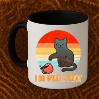 I Do What I Want Bad Cat Mug
