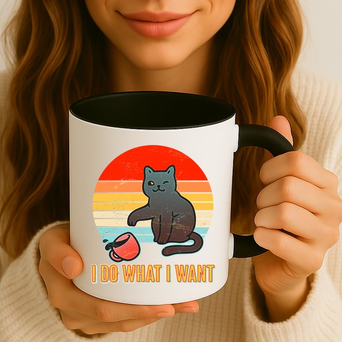 I Do What I Want Bad Cat Mug