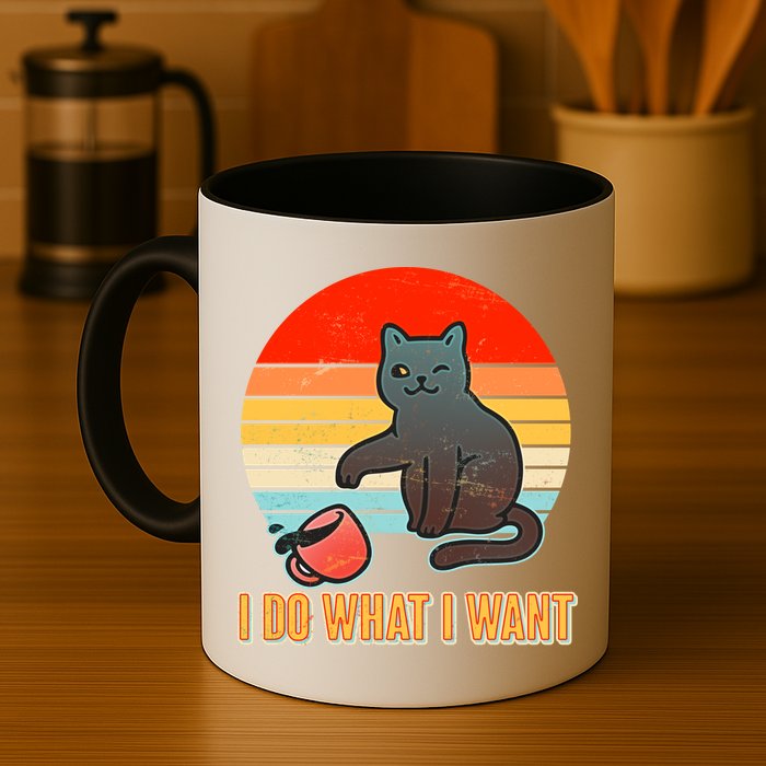 I Do What I Want Bad Cat Mug