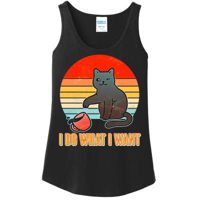 I Do What I Want Bad Cat Ladies Essential Tank