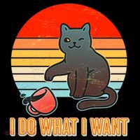 I Do What I Want Bad Cat Flatbill Hat