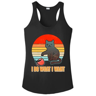 I Do What I Want Bad Cat Ladies PosiCharge Competitor Racerback Tank