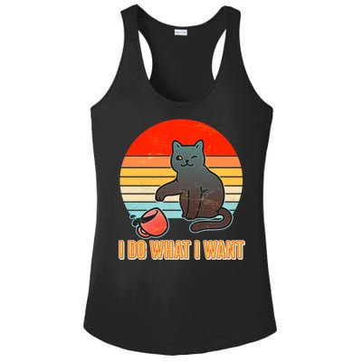 I Do What I Want Bad Cat Ladies PosiCharge Competitor Racerback Tank