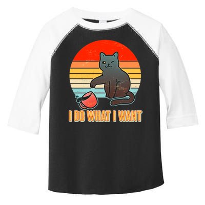 I Do What I Want Bad Cat Toddler Fine Jersey T-Shirt