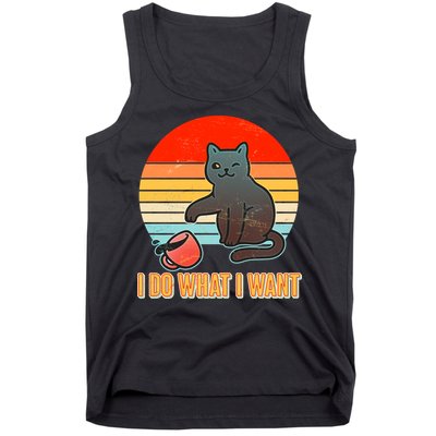 I Do What I Want Bad Cat Tank Top