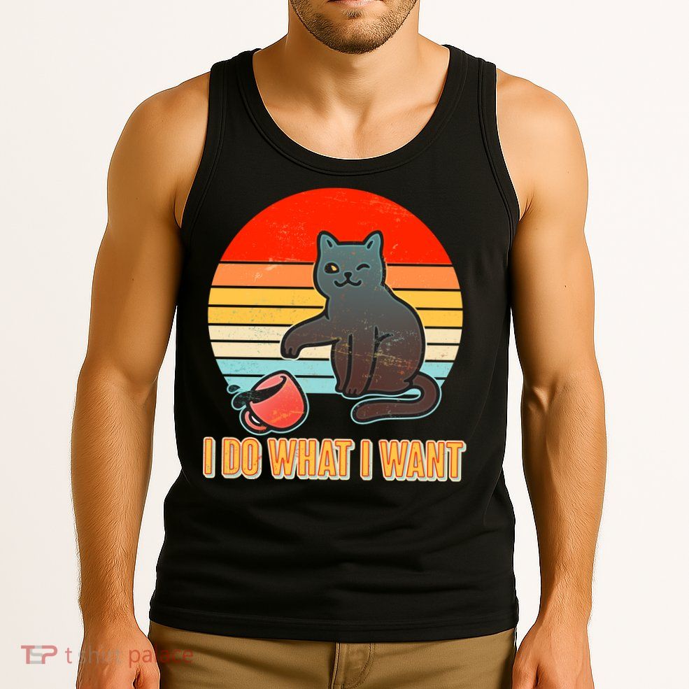 I Do What I Want Bad Cat Tank Top