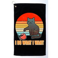 I Do What I Want Bad Cat Golf Towel