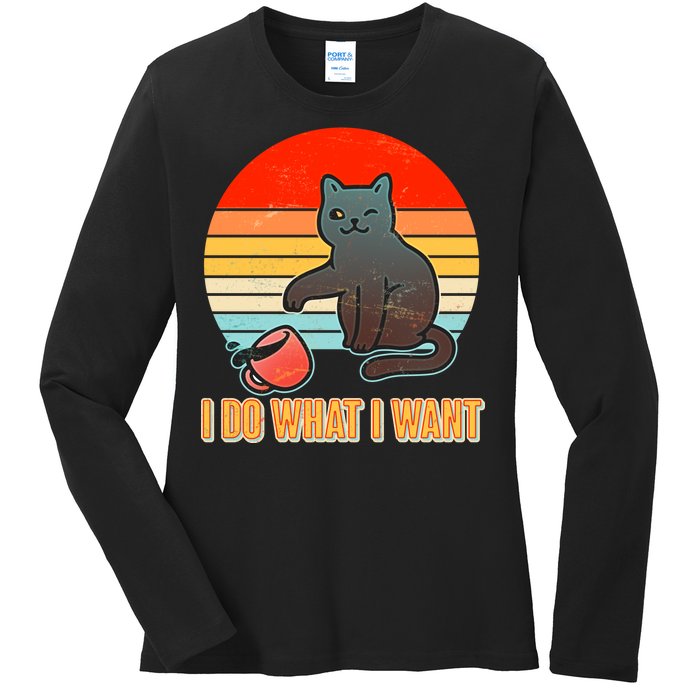 I Do What I Want Bad Cat Ladies Long Sleeve Shirt