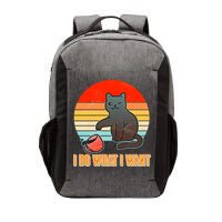 I Do What I Want Bad Cat Vector Backpack