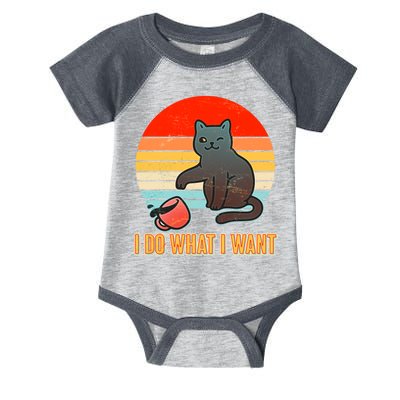 I Do What I Want Bad Cat Infant Baby Jersey Bodysuit