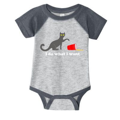 I Do What I Want Evil Cat Infant Baby Jersey Bodysuit