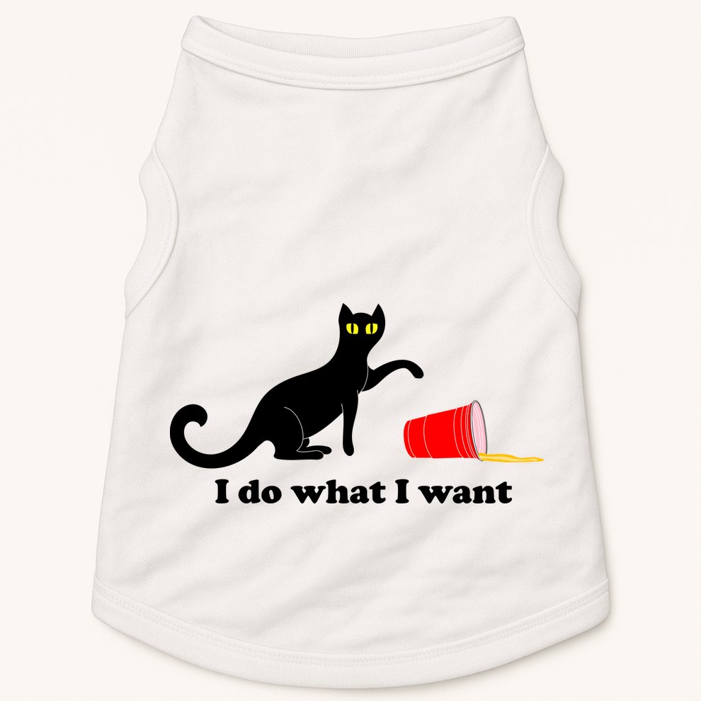 I Do What I Want Evil Cat Doggie Tank