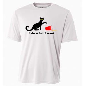 I Do What I Want Evil Cat Cooling Performance Crew T-Shirt