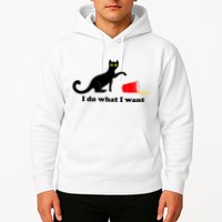 I Do What I Want Evil Cat Hoodie