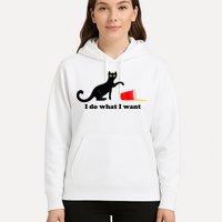 I Do What I Want Evil Cat Hoodie
