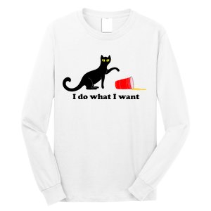 I Do What I Want Evil Cat Long Sleeve Shirt