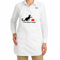I Do What I Want Evil Cat Apron