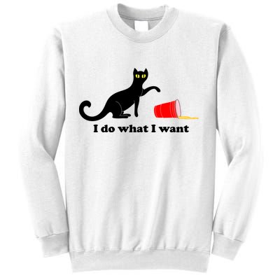 I Do What I Want Evil Cat Sweatshirt