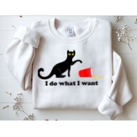 I Do What I Want Evil Cat Sweatshirt