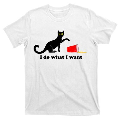 I Do What I Want Evil Cat T-Shirt