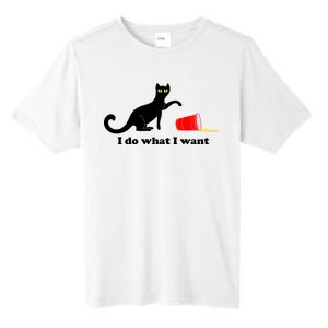 I Do What I Want Evil Cat Tall Fusion ChromaSoft Performance T-Shirt