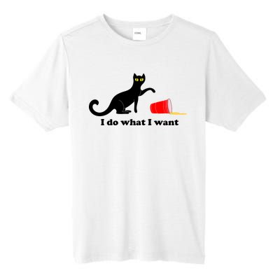 I Do What I Want Evil Cat Tall Fusion ChromaSoft Performance T-Shirt