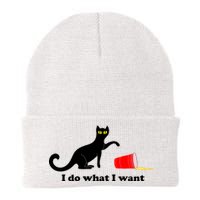 I Do What I Want Evil Cat Knit Cap Winter Beanie