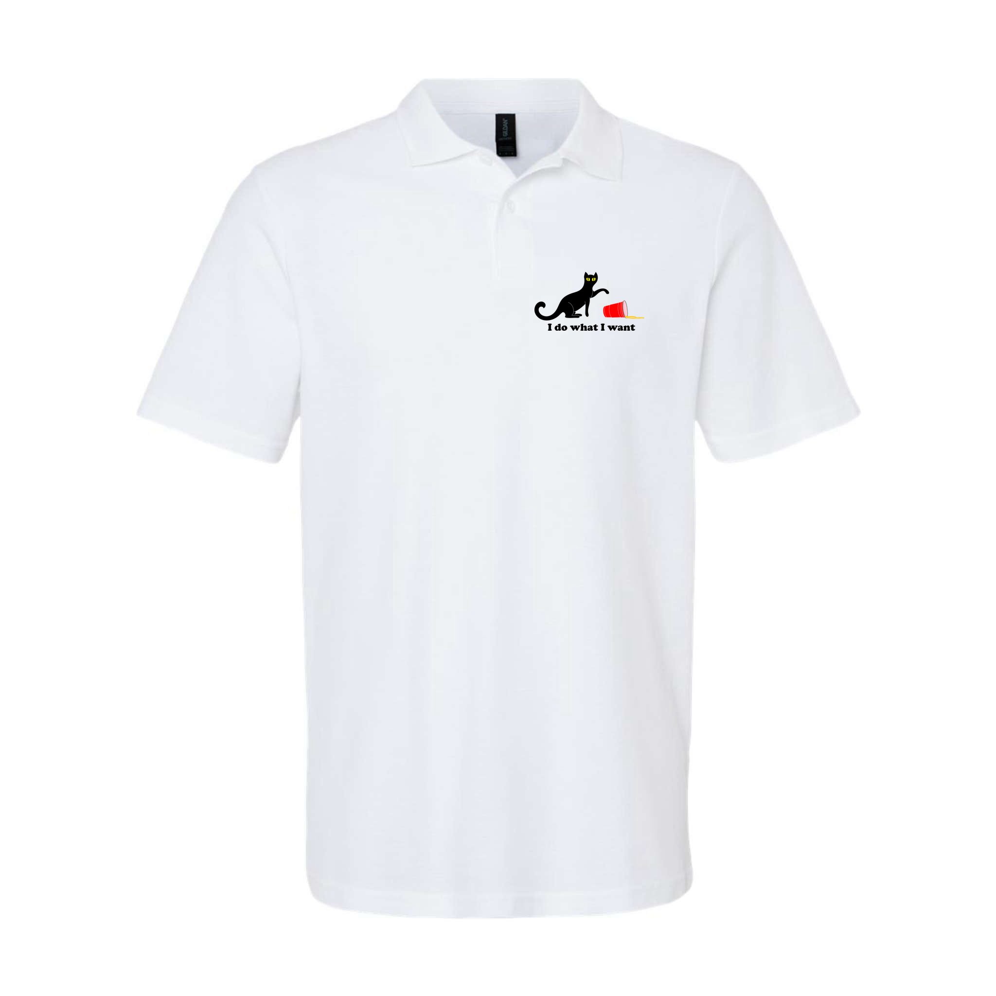 I Do What I Want Evil Cat Polo