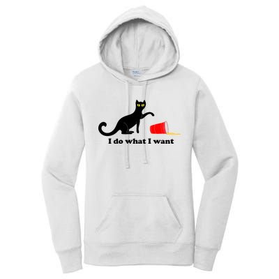 I Do What I Want Evil Cat Women's Pullover Hoodie