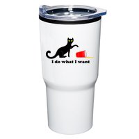 I Do What I Want Evil Cat Tumbler