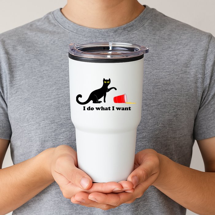 I Do What I Want Evil Cat Tumbler