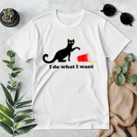 I Do What I Want Evil Cat Premium T-Shirt