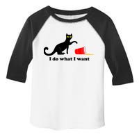 I Do What I Want Evil Cat Toddler Fine Jersey T-Shirt
