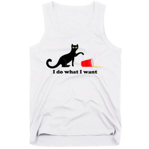 I Do What I Want Evil Cat Tank Top