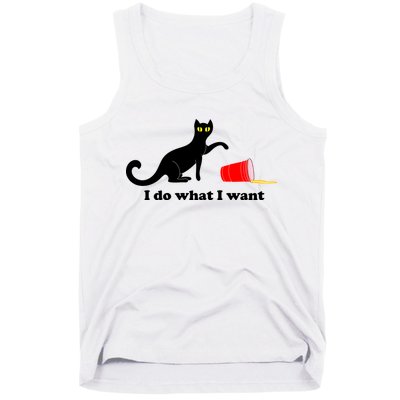 I Do What I Want Evil Cat Tank Top