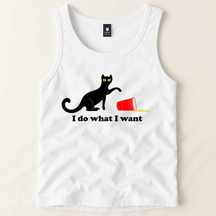 I Do What I Want Evil Cat Tank Top