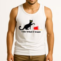 I Do What I Want Evil Cat Tank Top