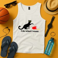 I Do What I Want Evil Cat Tank Top