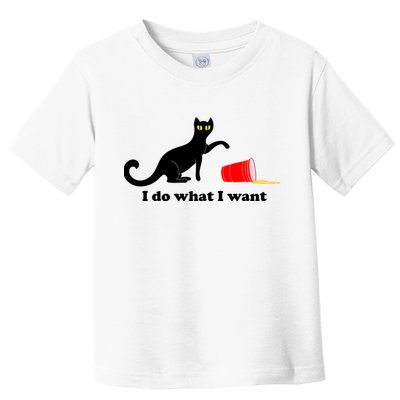 I Do What I Want Evil Cat Toddler T-Shirt