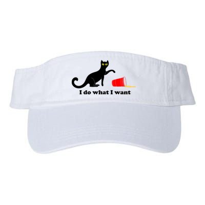 I Do What I Want Evil Cat Valucap Bio-Washed Visor