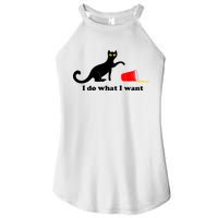 I Do What I Want Evil Cat Women's Perfect Tri Rocker Tank