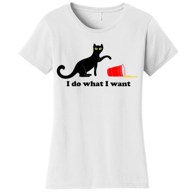 I Do What I Want Evil Cat Women's T-Shirt