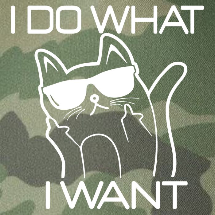 I Do What I Want Funny Cat Legacy Tie Dye Trucker Hat