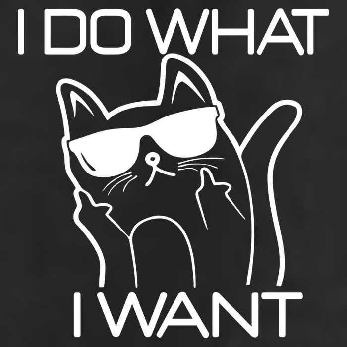 I Do What I Want Funny Cat 7 Panel Mesh Trucker Snapback Hat