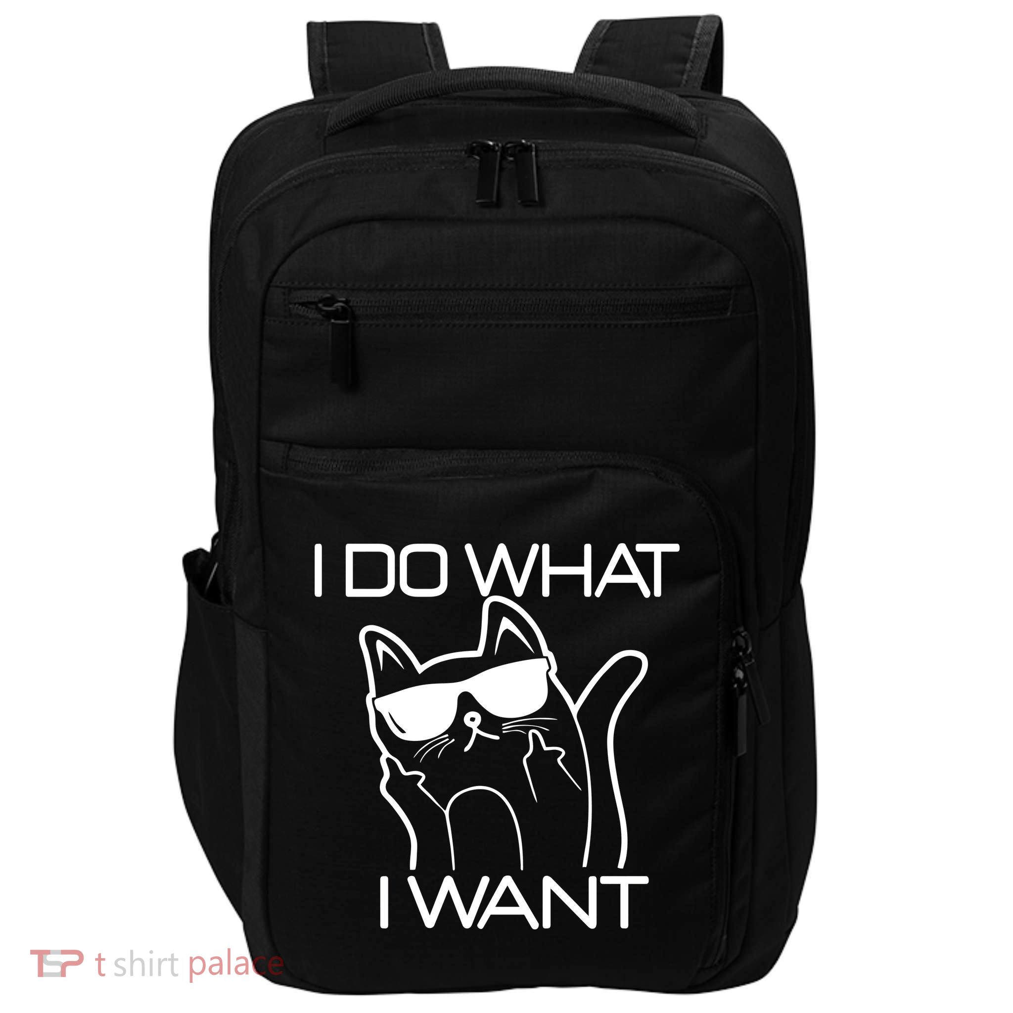 I Do What I Want Funny Cat Impact Tech Backpack