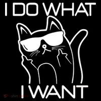 I Do What I Want Funny Cat Bag